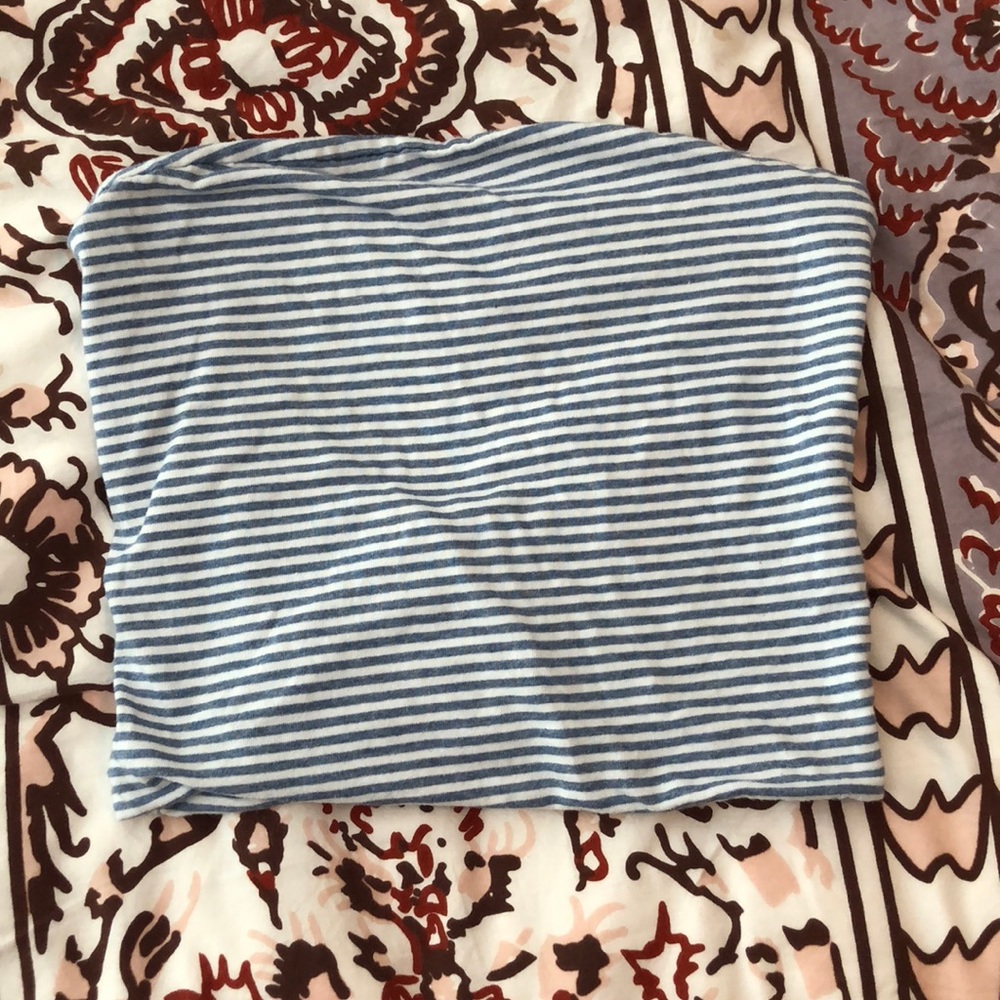 Striped brandy tube top